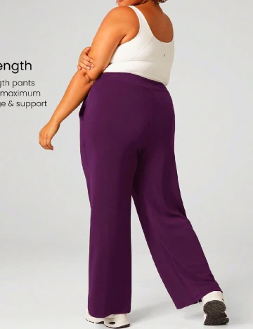 Pantaloni GLOWMODE  Plus Size, mov