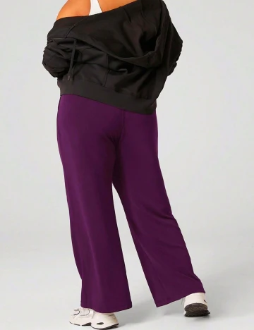 Pantaloni GLOWMODE  Plus Size, mov