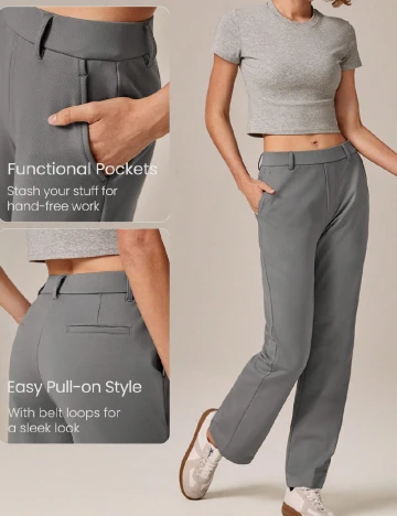 Pantaloni GLOWMODE, gri