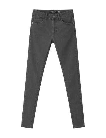 Blugi Bershka, gri inchis