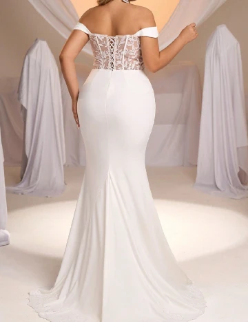 Rochie lunga SHEIN CURVE, alb