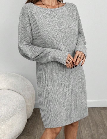 Rochie scurta SHEIN, gri