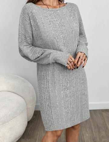 Rochie scurta SHEIN, gri