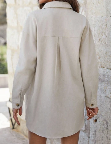 Camasa Oversize SHEIN, crem