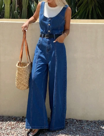 Salopeta SHEIN, albastru