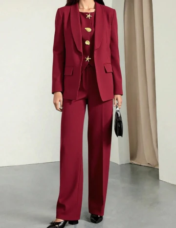 Costum SHEIN, visiniu