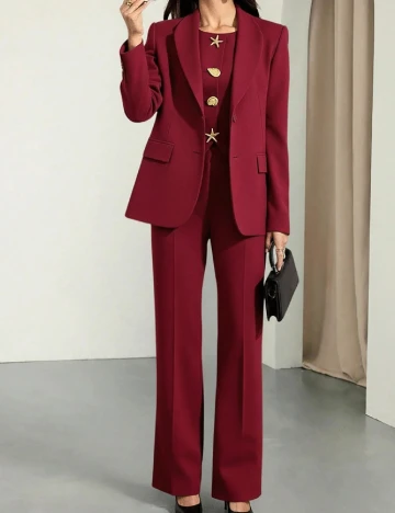 Costum SHEIN, visiniu