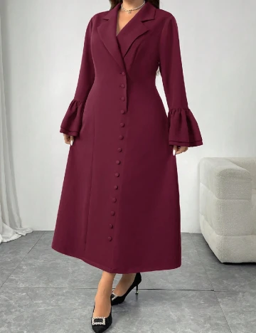 Rochie lunga SHEIN CURVE, pruna