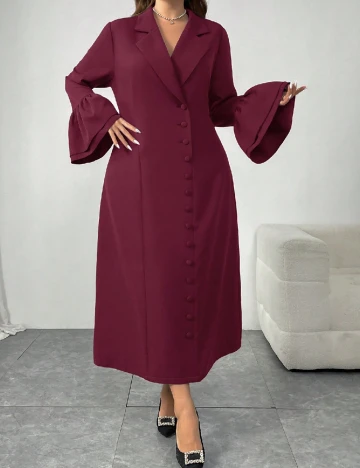 Rochie lunga SHEIN CURVE, pruna