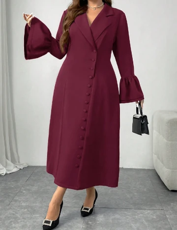 Rochie lunga SHEIN CURVE, pruna