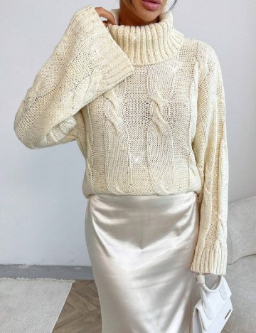 Pulover Oversize SHEIN, crem