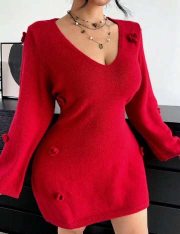 
						Rochie scurta SHEIN CURVE, rosu