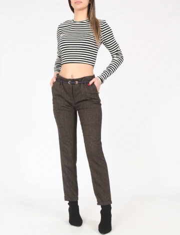 Pantaloni Zara, maro