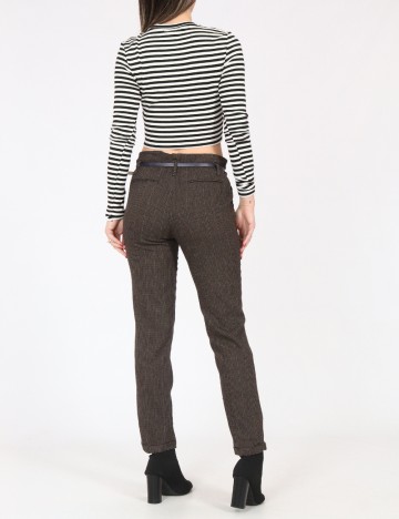 Pantaloni Zara, maro