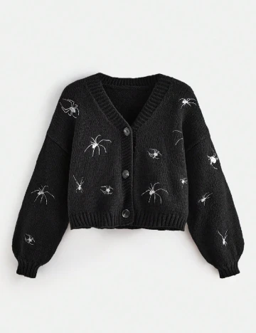 Cardigan Romwe, negru