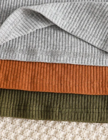 Set bluze 3 bucati Shein Kids, mix culori