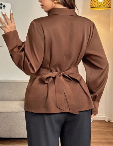 Sacou SHEIN CURVE, maro