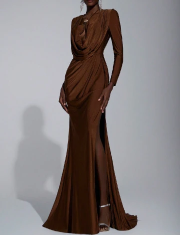 Rochie lunga SHEIN, maro