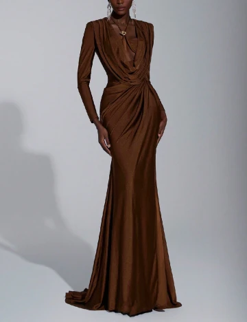 Rochie lunga SHEIN, maro