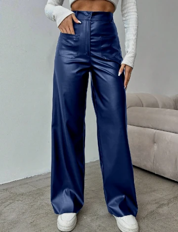 Pantaloni SHEIN, bleumarin