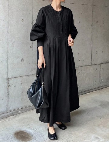 Rochie lunga Friful, negru