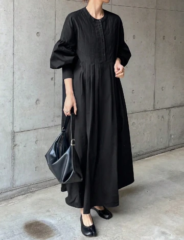 Rochie lunga Friful, negru