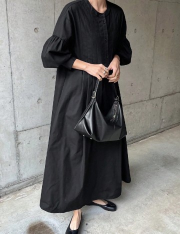 Rochie lunga Friful, negru