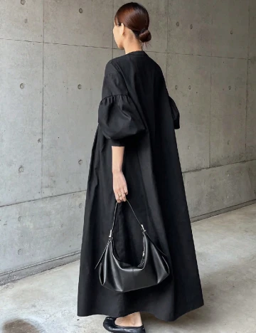 Rochie lunga Friful, negru