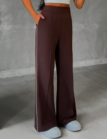 Pantaloni SHEIN, maro