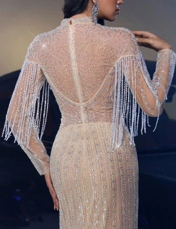 Rochie lunga SHEIN, crem