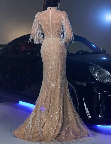 Rochie lunga SHEIN, crem