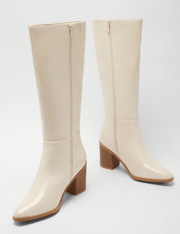Cizme SHEIN, crem