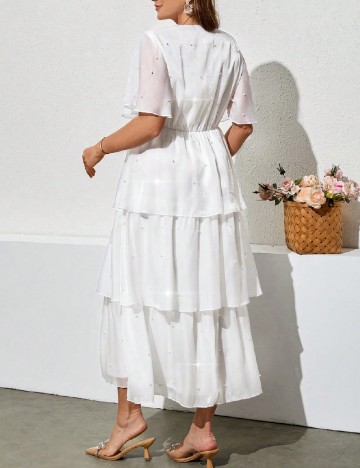 Rochie lunga SHEIN CURVE, alb