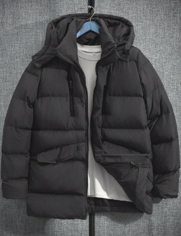 
						Geaca SHEIN, gri inchis