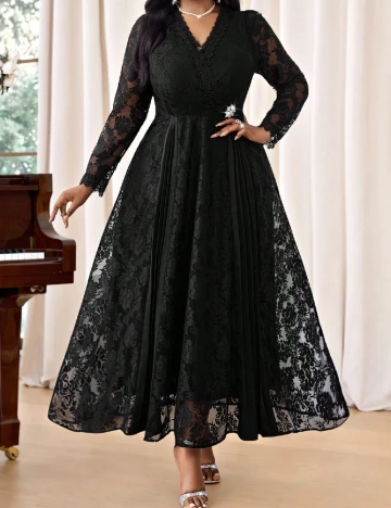 Rochie lunga SHEIN CURVE, negru