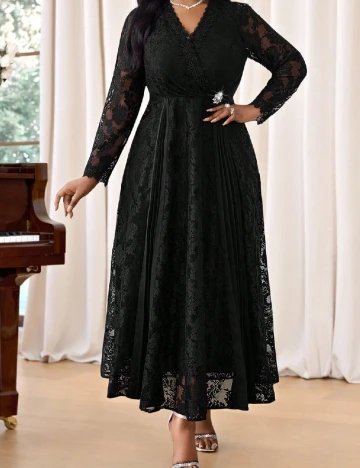 Rochie lunga SHEIN CURVE, negru