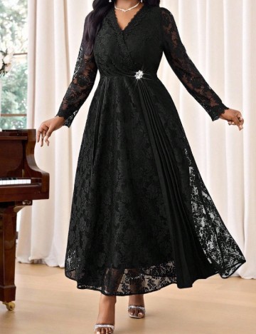 Rochie lunga SHEIN CURVE, negru