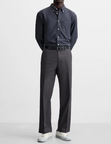 Pantaloni Zara, gri inchis