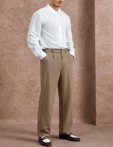 Pantaloni SHEIN, maro