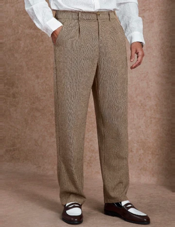Pantaloni SHEIN, maro