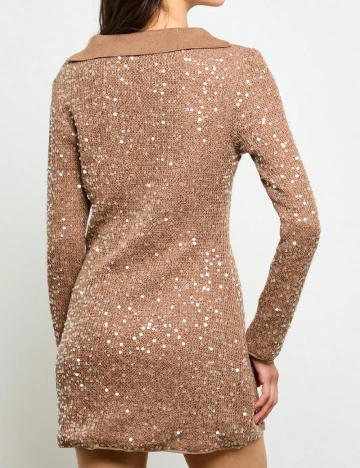 Rochie scurta SHEIN, maro