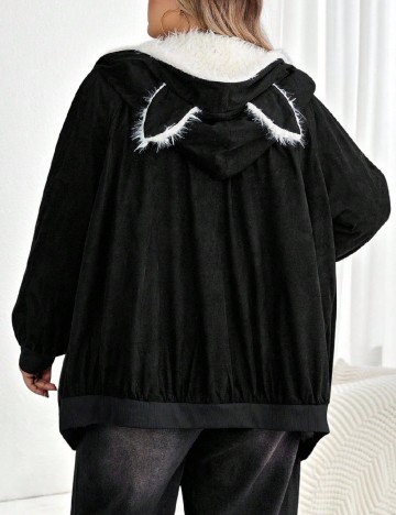 Hanorac SHEIN CURVE, negru