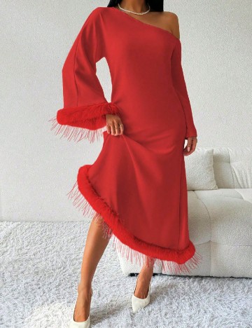 Rochie medie SHEIN, rosu