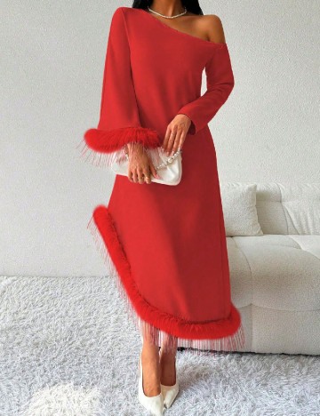 
						Rochie medie SHEIN, rosu