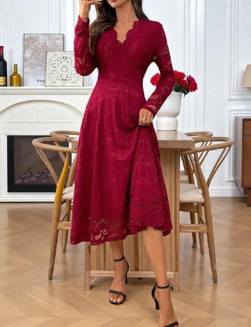 Rochie medie Emery Rose, rosu