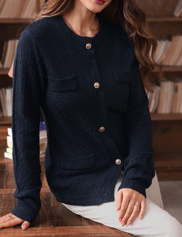 Cardigan SHEIN, bleumarin