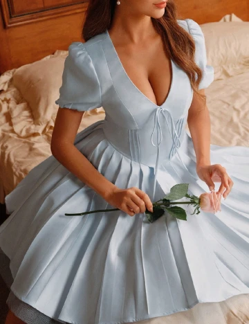 Rochie scurta SHEIN, bleu