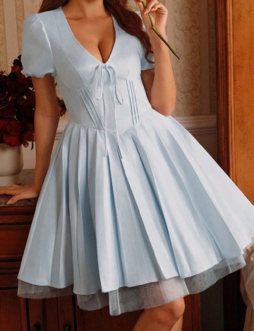 Rochie scurta SHEIN, bleu