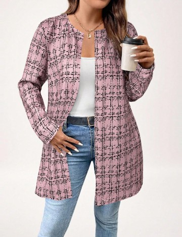 Cardigan SHEIN CURVE, roz