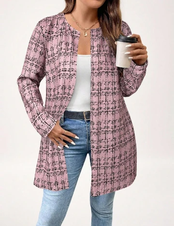 Cardigan SHEIN CURVE, roz